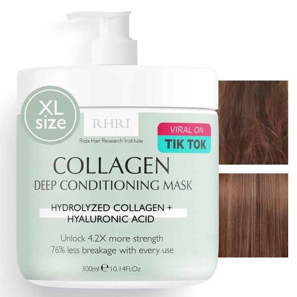 Hair Mask for Dry Damaged Hair and Growth, Deep Conditioner for Dry Damaged Hair, Hair Mask for Bleached Damaged Hair, Deep Conditioning Hair Mask Collagen Deep Conditioning Mask With Hyalyronic Acid
