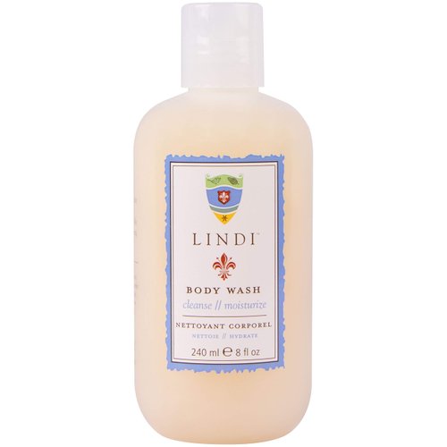 Lindi Skin Body Wash for Dry, Itchy & Sensitive Skin - Gentle, Non-Foaming Formula That Hydrates and Refreshes Your Body and Scalp - Relieves Painful Effects of Radiation Burn & Chemo Rash (8 fl oz)