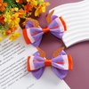 2PC Purple Dragon Ears Hair Bow Clips 4 Inch Women Dragon Horns Halloween Costume Hair Accessories for Figment