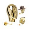 CHADWICK Hat Display Stand Wall Mount Chrome Wig Head Stand Stylish Mannequin Head Stand Durable Wig Holder for Hats, Wigs, Glasses, Luxury Look at Home, Salon, Head Swivels, 20 Inch Circumference