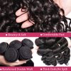 10A Loose Wave Bundles Brazilian Loose Wave Human Hair 3 Bundles 26 28 30Inch Natural Loose Curly Human Hair 100% Unprocessed Virgin Human Hair Bundles Loose Wave Human Hair Extensions for Black Women