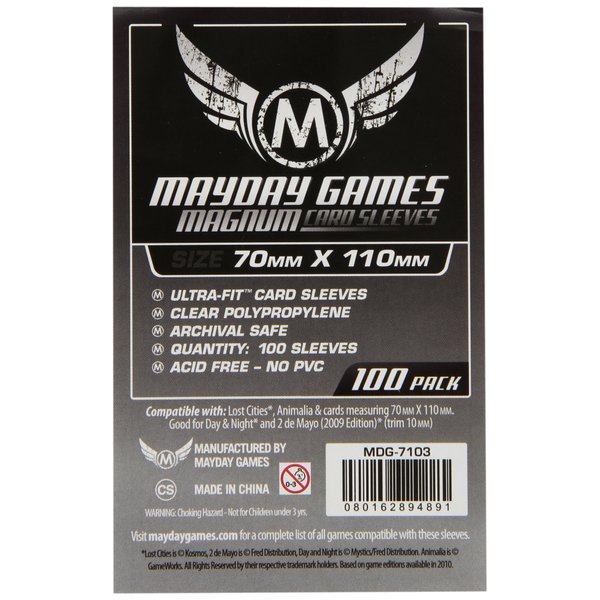 Lost Cities Card Sleeves (70x110mm) - 100 Standard