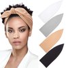 Syhood 4 Pieces Ribbed Headband Ribbed Stretch Bandie Stretchy Hairband Soft Head Wrap Turban Headband Boho Hair Band for Women Girls Hair Accessories, 4 Colors (Black, White, Brown, Light Gray)