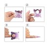BeautyLeader 500Pcs Nail Form Pruple Bufferfly Shape Nail Art Guide Form Acrylic Tips UV Gel Extension Stickers Guide Stencil Manicure Tools for Nail Polish Guide