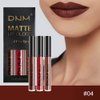 KARNAR 3Pcs Deep Red Brown Matte lipstick Set, Lip Stain Waterproof Lip Gloss Gift Set,Lippies Lip Matte Makeup Lipgloss Beauty Cosmetics Kit (SET02)