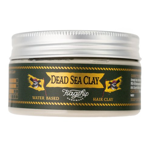 FLAGSHIP Handmade Dead Sea Clay Special Hair Pomade Strong Hold Low Shine Barbary Incense Scent 3.4 oz