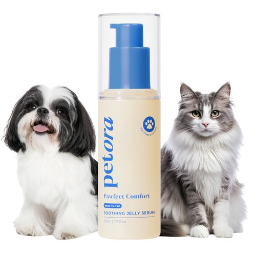petora PAWFECT Comfort Soothing Jelly Serum for Dogs & Cats | Fast Relief for Dry, Cracked Paws, Hot Spots & Itchy Skin | Certified Veterinary-Grade Skincare | Pump Dispenser Mess-Free Application