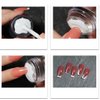 Jelly Silicone Nail Stamper for French Nails - Transparent Nail Stamper with Scraper, Nail Art Stamping Tool Set.