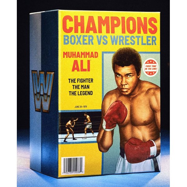 WWE Ultimate Edition SDCC 2023 Exclusive Muhammad Ali Action Figure Set