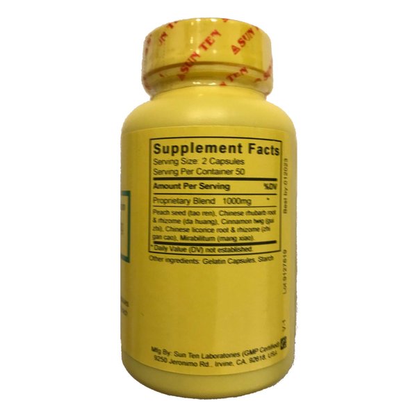 Sun Ten - Persica & Rhubarb Combination Capsules/Tao He Cheng Qi Tang/桃核承氣湯