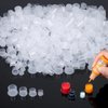 600 Pcs Ink Caps for Tattooing, 4 Sizes Stable Tattoo Ink Cups with Wider Flat Base Spill-Proof Clear Disposable Tattoo Supplies for Holding Tattoo Ink Mixing Eyebrow Pigments (11/14/17/20mm)