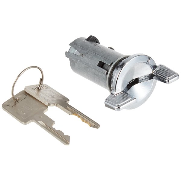 ACDelco GM Genuine Parts D1402B Ignition Lock Cylinder with Key, Silver