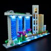 Kyglaring Only LED Lighting Kit Lights Set Designed for Lego Architecture Skyline Collection: Singapore 21057 Building Model Kit - Without Lego Set