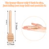 51 PCS Honey Dipper, 3 Inch Mini Wooden Honeycomb Sticks, Small Honey Stirrer Stick, Honey Sticks for Honey Jar Dispense Drizzle Honey and Wedding Party Favors Gift