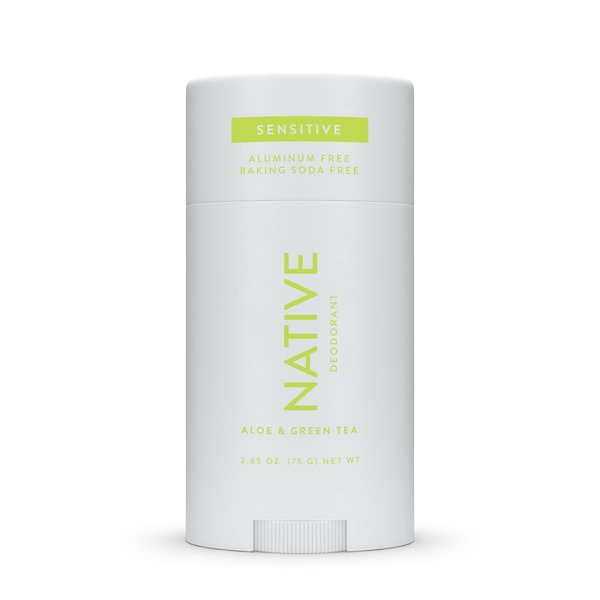 Native Sensitive Deodorant | Natural Deodorant for Women and Men, Aluminum Free, Baking Soda Free, Phthalate Free, Talc Free, Coconut Oil and Shea Butter | Aloe & Green Tea (Sensitive)