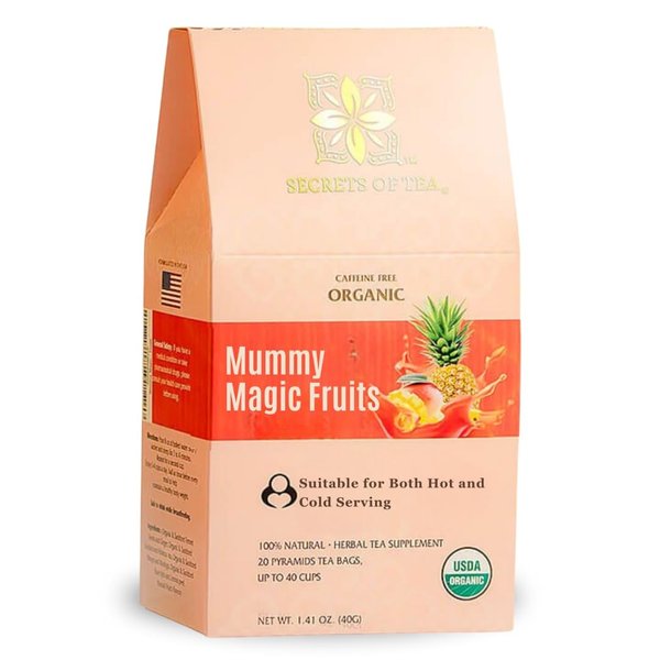 Secrets Of Tea Mummy Magic Slim Tea-Safe While Breastfeeding- 20 Count- 40 Servings (1 Pack)