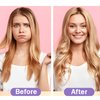 50pcs Heatless Spiral Hair Curlers for Long Hair - 22Inch with 6pcs Styling Hooks for Women (pink-orange)