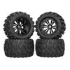 RC Station 12mm Hex RC Wheels and Tires 1/10 Scale 2.8 RC Truck Tires Wheels for Traxxas Rustler Stampede Hoss 2wd 4x4 vxl Tires Wheels Arrma Tires Wheels Redcat Volcano Tires Preglued