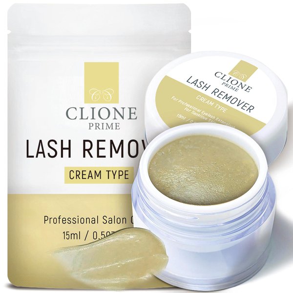 CLIONE PRIME Eyelash Extension Remover Cream - 15gm, No Eyelids Burning/Irritation, Formaldehyde-Free, Unscented