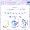 Dancing Queen Party Decorations 17 - Lovarywow 3PCS Dancing Queen Young & Sweet Only 17 Banner Decor No DIY 17th Birthday Decorations Girls Cute Laser Dancing Queen Themed Party Supplies Holographic