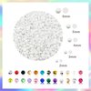 CLRDIVA Craft Rhinestones Resin 5mm White Rhinestones for Crafting Flatback Rhinestone Bedazzling Gems Bulk Jelly Crystals Round Diamonds for Crafts Shoes Tumblers Nails Makeup DIY Bling Decoration