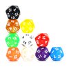 SmartDealsPro 10-Pack 20 Sided Dice D20 Polyhedral Dice for DND RPG MTG Table Game (Color 1)