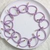 Elastic Hair Ties Elastics,Stretchy Rubber Bands,Pack of 12,Women Elastic Knotted Hair Rope Ponytail Holders for Women Girls(Light Purple)