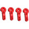 6Pcs Vgoohobby 25T Aluminum Servo Horns,RC 25 Tooth Steering Arm M3 Threads for RC Car Truck Buggy Airplane Boat,Red