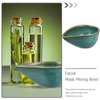 KALLORY Essential Oil Mixing Dish, Ceramic Facial Mask Mixing Bowl Aroma Oil Holder Small Spa Dishes for Salon