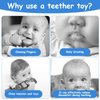 Aolso Baby Teether Toys, Silicone Baby Teething Toys Phone Shape with Pacifier Clip, Soft Teething Toys for Toddlers, BPA Free, Boys Girls Baby Chew Toys, Teethers for Babies 0-6 Months (Beige)