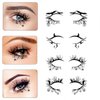 Halloween Eye Shadow Stickers Eyeliner Decals Spider Bat Spider Web Skull Bat Temporary Tattoo Stickers Face Eye Makeup Tattoos Stickers for Women Girls Halloween Masquerade Party