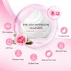"AuReve Eyelash Extension Cleanser Lash Shampoo Foam, Eyelid Cleanser for Makeup Remover Eyelash Care, Paraben & Sulfate Free for Salon and Home Use (Rose 600ml)"