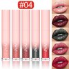 MAEPEOR Glitter Lipstick Set 5 Colors Non-Stick Cup Shimmer Lipstick Waterproof and Long Lasting Liquid Lipstick Set for Women and Girls (Set 04)