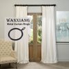 WANXIANG 20 pcs Metal Curtain Rings with Eyelet, 1-1/4 inch Inner Diameter,Fits Up to 1 Inch Rod, Black