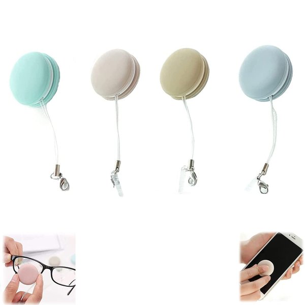 DIAXXH Hoopliee Screen Cleaner, Mobile Phone Screen Wipe, Macaron Mobile Phone Screen Cleaning, hoopliee screen and eyeglass cleaner,Creen Cleaner Tool (4 Pcs)