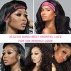Goiple 3PCS Elastic Bands for Wig Edges, Lace Frontal Melt Wig Melt Band for Lace Front Laying Edges - Adjustable Wig Band Install Accessories with Hair Wax Stick Set