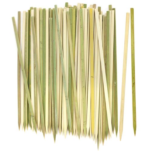 CraftySticks 9.5 Inch Flat Bamboo Skewers Eco-Friendly, Sturdy, Reusable, Kebabs, Grilling, BBQ, (2,500 Pack)