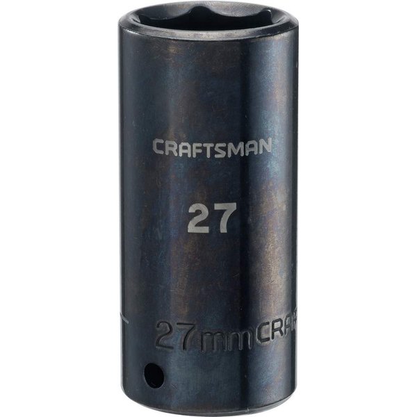Craftsman Deep Impact Socket, Metric, 1/2-Inch Drive, 27mm (CMMT16087)