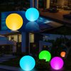 SEMANJLL 2 PCS Floating Pool Lights,16 Colors Changing Remote Control LED Ball Lights,16" IP68 Waterproof Pool Glow Ball Lights, Light Up Glow Balls for Pool Beach Garden Patio