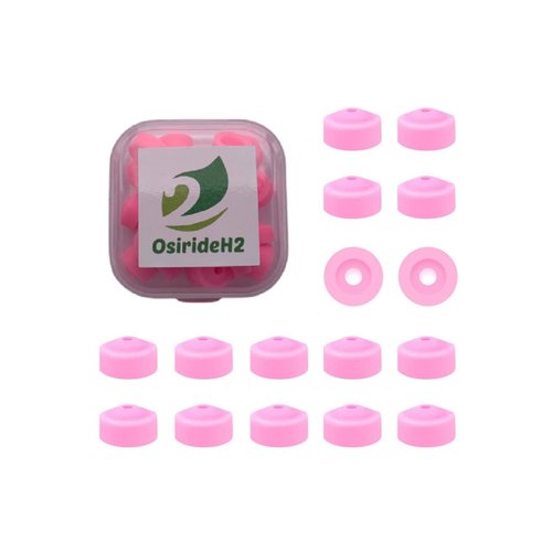 OsirideH2-25pcs Professional Nail Drill Bits Pink Nail Tech Supplies Electric Nail Filer Plastic Cap-Nail Art Tools Drill Dust Collector Dust Stopper Nail Drill Bit -Pink Drill Nail Dust Collectos