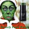 MEICOLY Witch Green Face Body Paint Stick(1.06 Oz),Hunting Camo Stick,Cream Gamora Hulk Face Paint,Waterproof Green Eye Black for Sports,Halloween Facepaint SFX Christmas Cosplay Makeup,Green