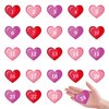 FEPITO Pin The Heart on The Fox Valentine's Day Game with 24Pcs Heart Stickers for Valentines Day Party Supplies, Kids Birthday Party Decoration