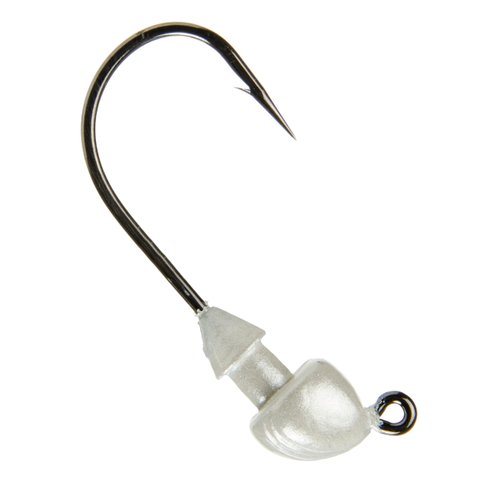 Strike King (SSH14-844) Squadron Swimbait Head Fishing Lure, 84 - Pearl, 1/4 oz, Wide-Gap Black Nickel Hook