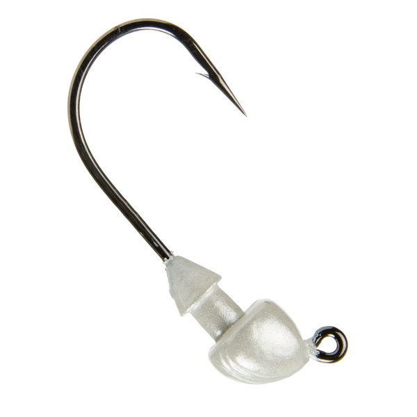 Strike King (SSH14-844) Squadron Swimbait Head Fishing Lure, 84 - Pearl, 1/4 oz, Wide-Gap Black Nickel Hook