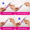 Rechargeable 30000 RPM Nail Drill, Portable Electric Nail Drill Professional Efile Nail Drill Kit for Acrylic, for Salon Use or Home DIY with 6 Pcs Nail Drill Bits (Pink)