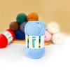 150g (3x50g) 3 Pieces of Mixed/Solid Color Crochet Knitting and Handicraft Yarn in Bulk, Fluffy and Soft, Worsted 100% Acrylic Yarn (Carbon Black)