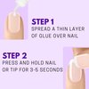 Nailene Ultra Quick Nail Glue - Durable, Easy to Apply False Nail Glue – Repairs Natural Nails – Quick-Drying Nail Adhesive Lasts Up to 7 Days - 3 g/0.10 oz - 6 Pack