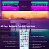maylit 10 PCS Smart RGB Under Cabinet Lights Kit, Work with Alexa and Google Assistant, App and Remote Control, Music Sync Color Changing, Timer, Dimmable, for Cabinet, Counter, Shelf, Bookcase