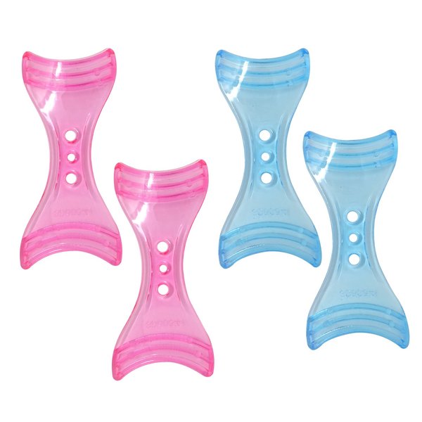 HONBAY 4PCS Plastic Eyeliner Guide Template Stencil Shaper Tool Makeup Tool for Beginners,Pink and Blue