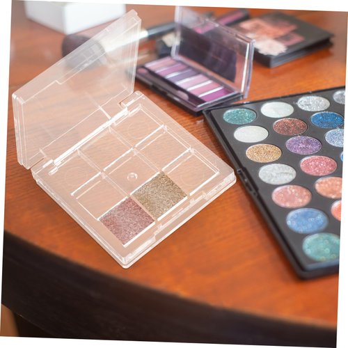 Ipetboom 2pcs Empty Lipstick Palette Clear Lipstick Case Mini Highlighters Cross Body Bag Portable Makeup Organizer Storage Cases Sample Eye Shadow Plastic Empty Bracket Travel